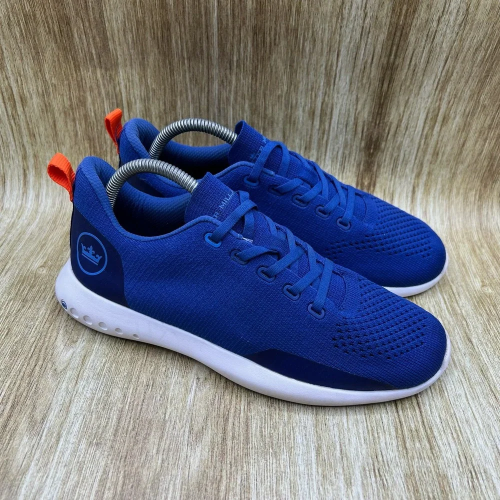 Peter‎ Millar Hyperlight Glide Men's Size 8 Cobalt Blue Knit Sneakers MS20EF03